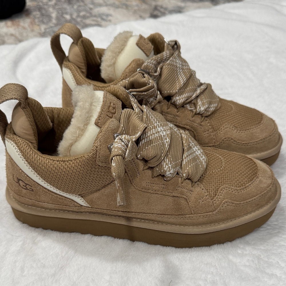 UGG Brown Sneakers with Cream Accents